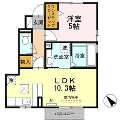 本城駅 徒歩22分 1階の物件間取画像